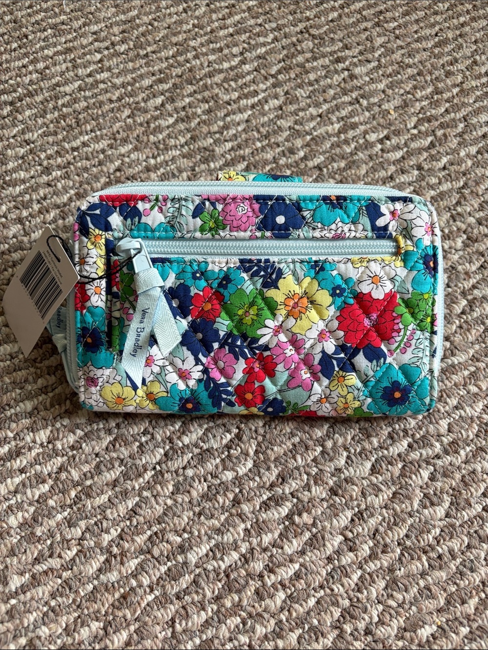 NWT Vera Bradley Quilted Floral RFID Turnlock Wallet - Picture 10 of 14